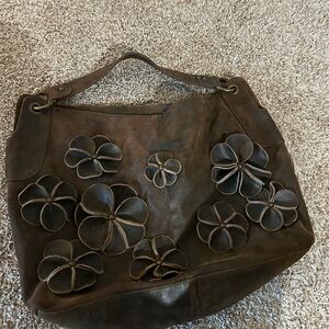 Brown Floral anthropology Women's Bag